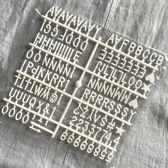 Letter board from wood product with alphabet letters NWT - Picture 6 of 7